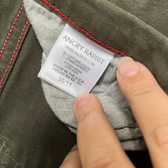 Angry Rabbit Olive Jeggings - Picture 2 of 3